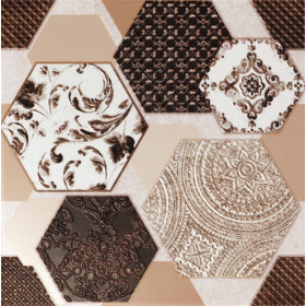FORMELLA ESAGONO BEIGE